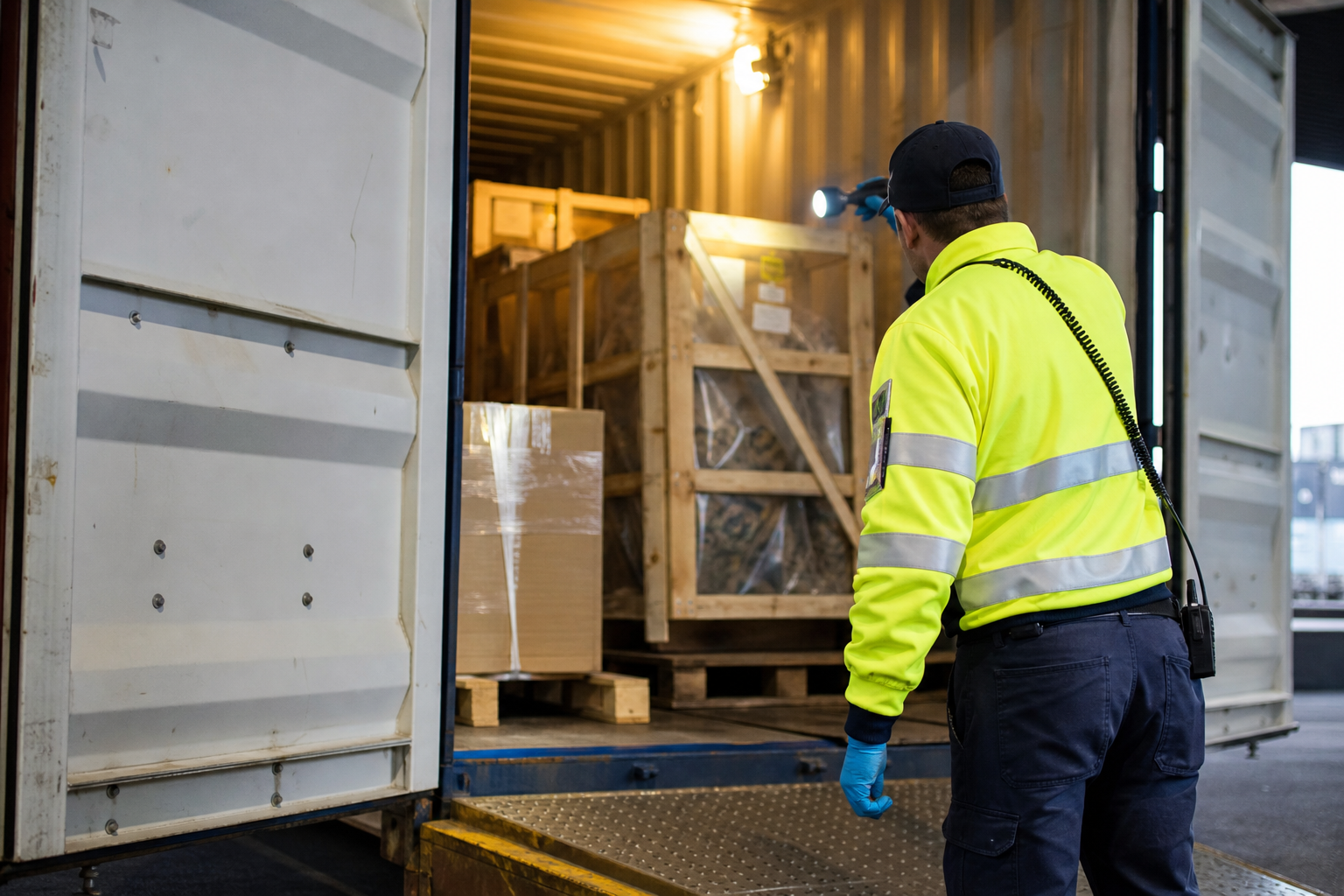 Container inspection at Australian port