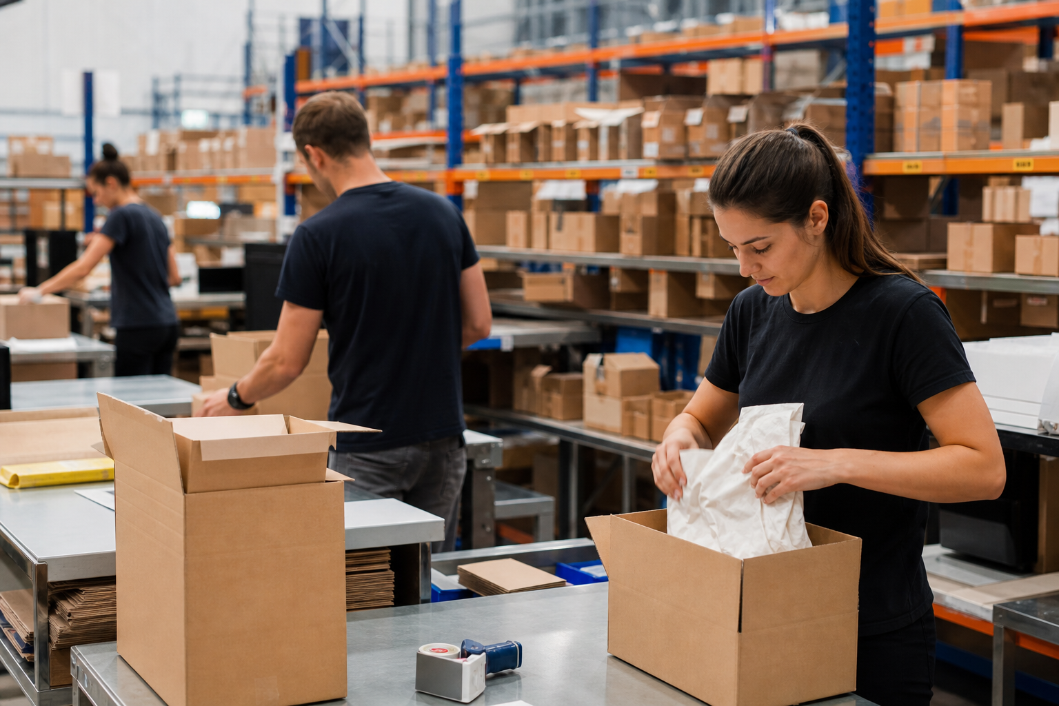 Pick and pack fulfilment operation at Mount Waverley warehouse