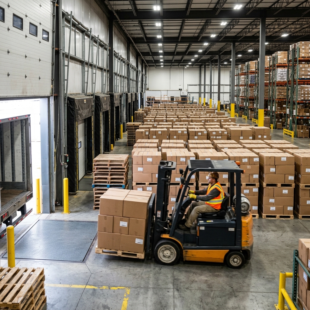 Integrated logistics network showing connected freight services across Australia and Asia